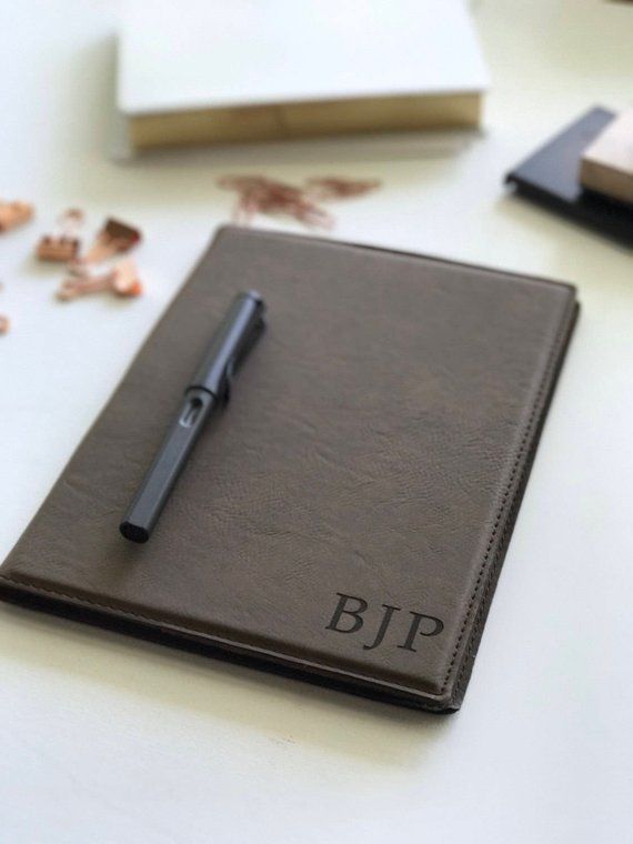 Personalized Leather Journal, Personalized Padfolio, Fathers Day, Corporate Gift...