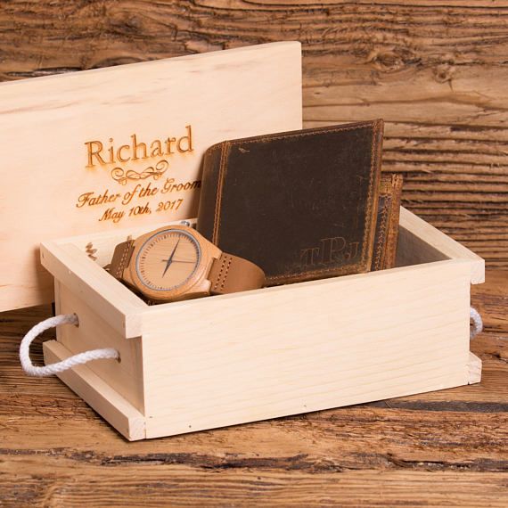 Personalized Watch and Wallet, Groomsmen, Father of the Bride, Usher, Christmas,...