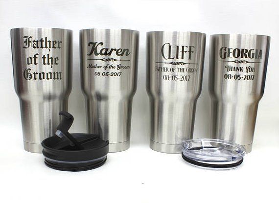 Stainless Steel Tumbler, Personalized Tumbler, Wedding Gifts, Groomsmen Gift, 30...