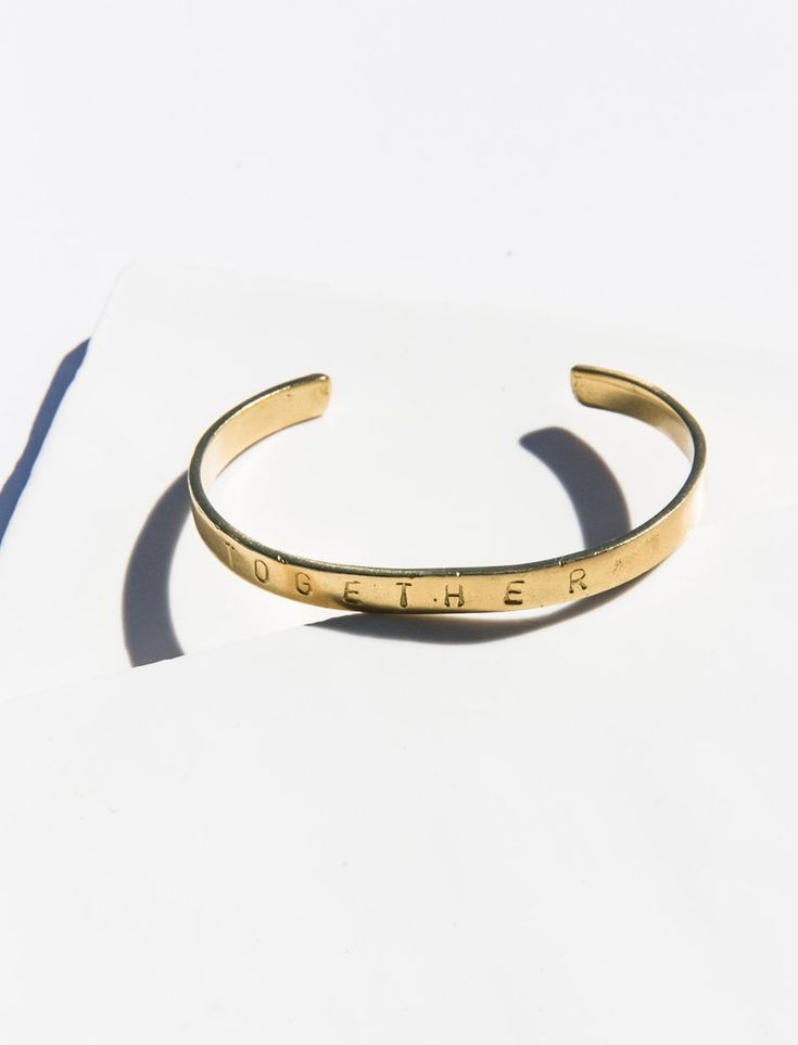 Together Bracelet - Gold. I love this piece as a statement for global feminine u...
