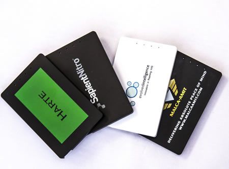 We can brand our credit card sized phone chargers with your company details - a ...