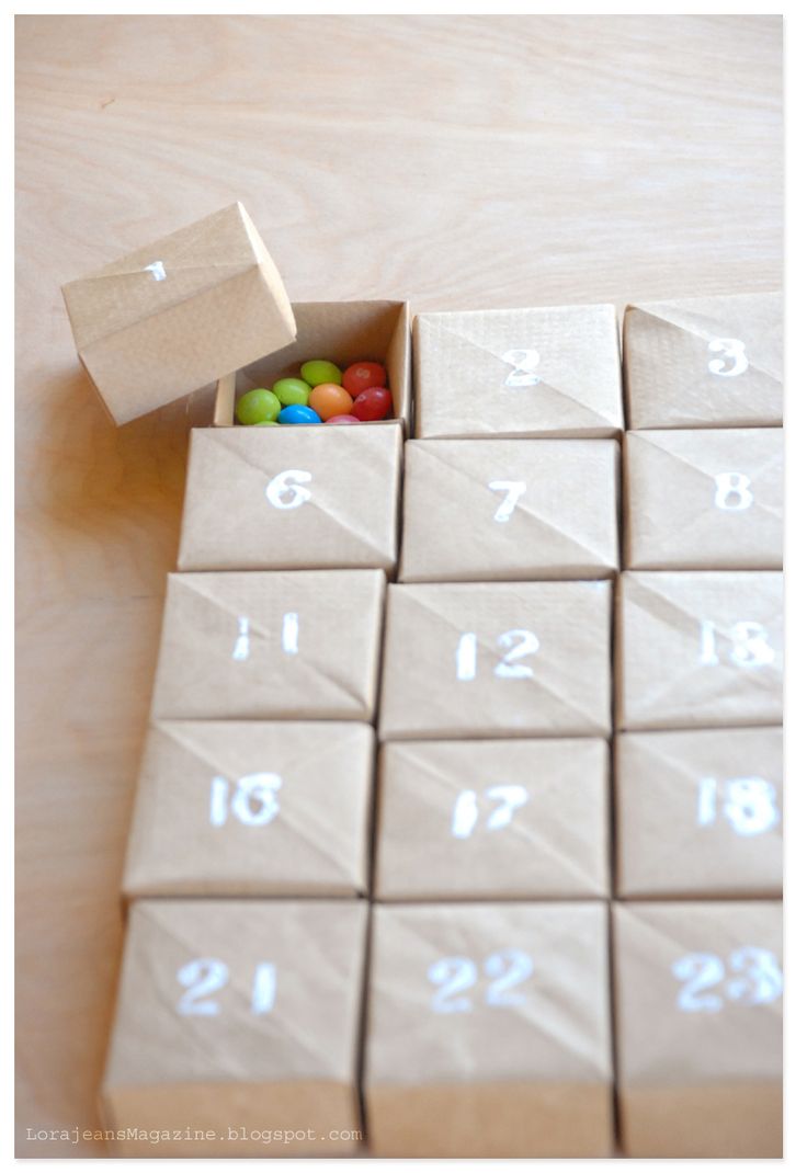 Buy little boxes at the craft store and number them....25 days of Christmas.