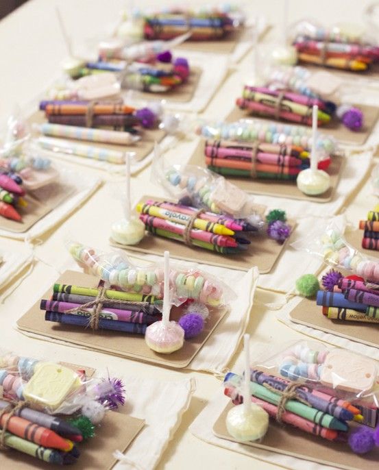 Love this!!!  For kids attending the wedding. Put one of these on each of their ...