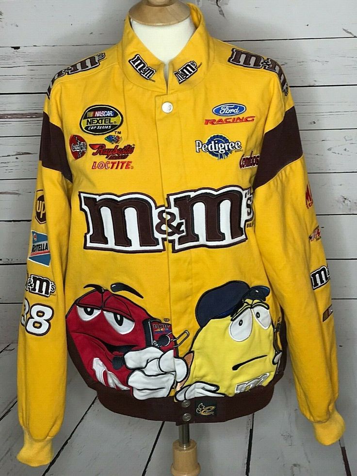 NASCAR collectible jacket #38 small M&Ms Coca Cola Ford Racing Nextel Cup Series...