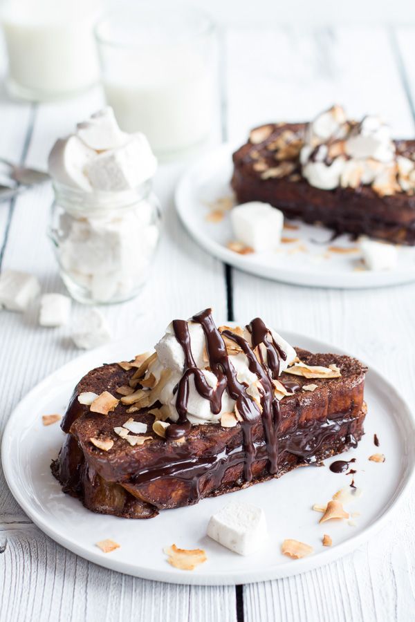 Can you possibly have too much chocolate? We don't think so! Two slices of b...