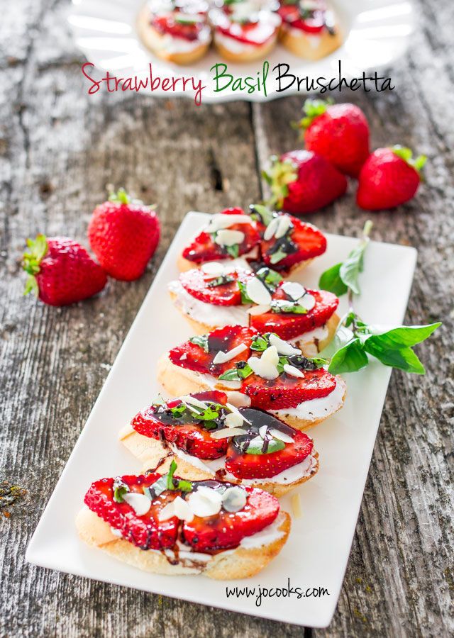 For a fresh twist on Caprese salad, use plump and sweet strawberries drizzled wi...