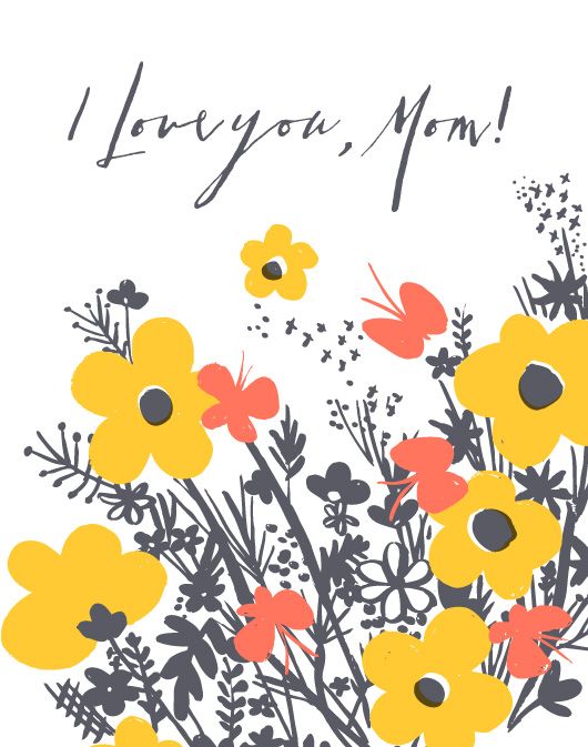 Give mom a card that's as bright and sunny as her disposition.