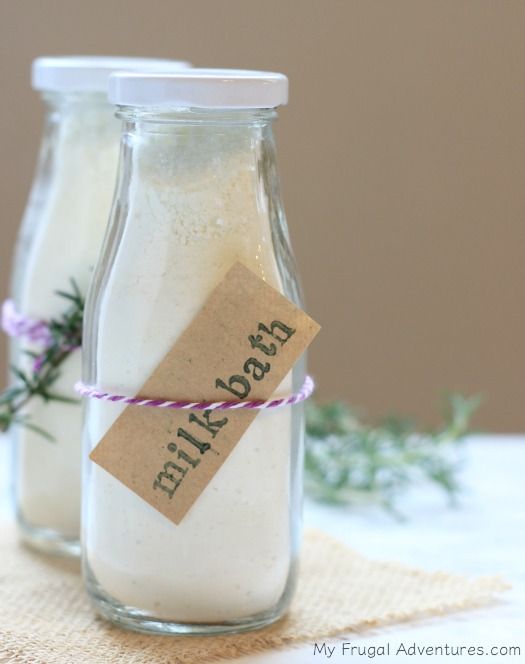 Homemade lavender milk bath is a great DIY way to treat mom to a relaxing day.