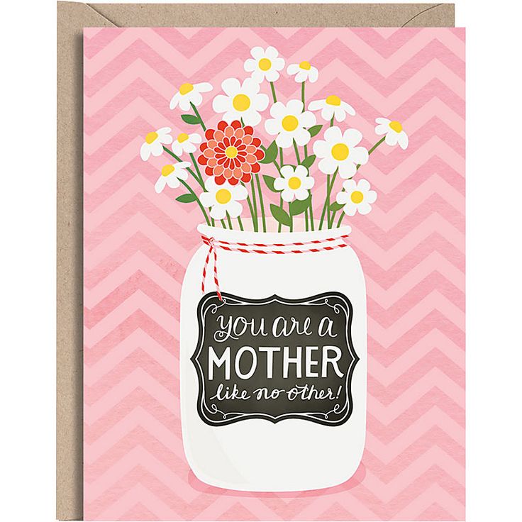 If your mother is a mason jar queen she'll love this adorable card that show...