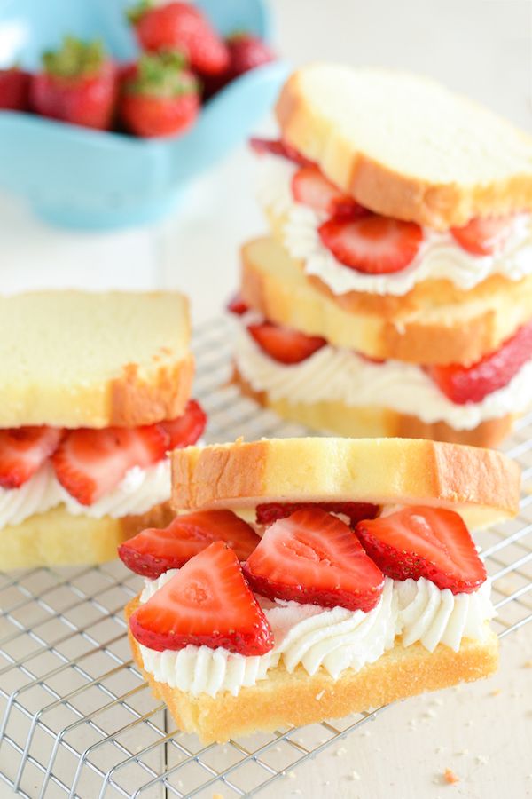 Strawberry Shortcake Sandwiches will satisfy your sweet tooth.