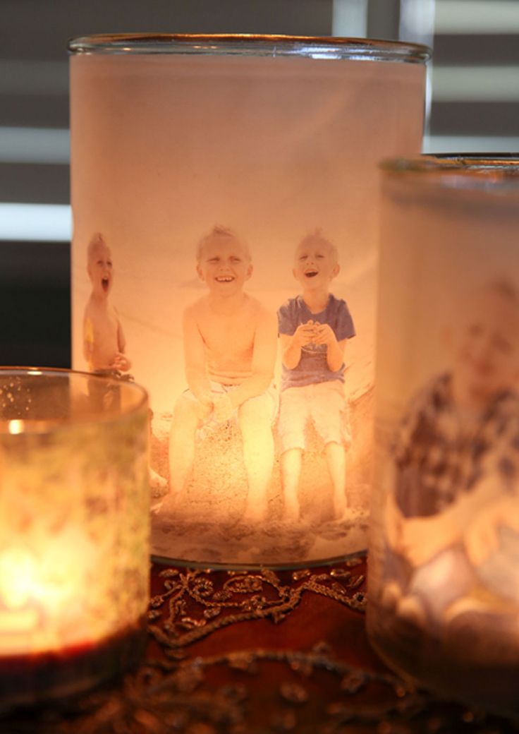 Surprise grandma with these personalized votives that elegantly show off family ...