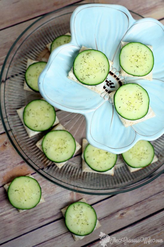 These cute cucumber sandwiches are perfect for the afternoon tea.