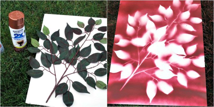 This DIY Spray Paint Flower Art is as pretty as it is inexpensive. All you need ...