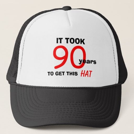 90th Birthday Gag Gifts Hat for Men