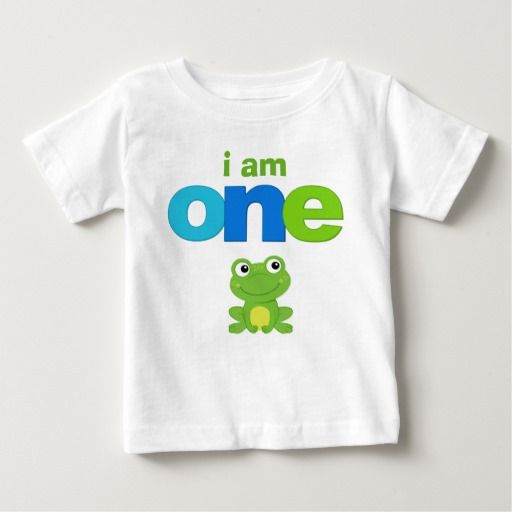 Frog 1st Birthday Tshirt Toddler Baby Kid