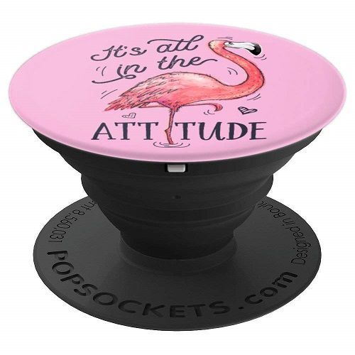 Cute Flamingo PopSockets. Tech gifts for teens. Flamingo gifts for girls.