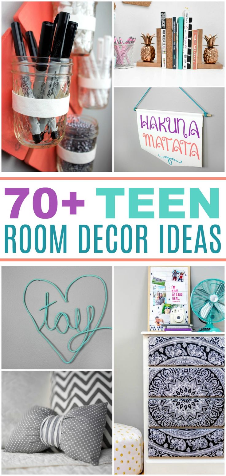 I have rounded up over 70 DIY Room Decor Ideas for Teens  today and organized th...