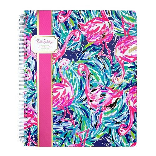 Lilly Pulitzer Flamingo Notebook | Cute flamingo gifts for teens