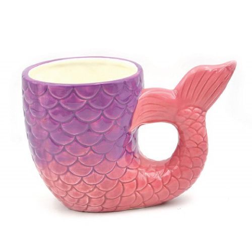 Lovely Mermaid Tail Ceramic Holder great for storing pencils, pens, or makeup br...