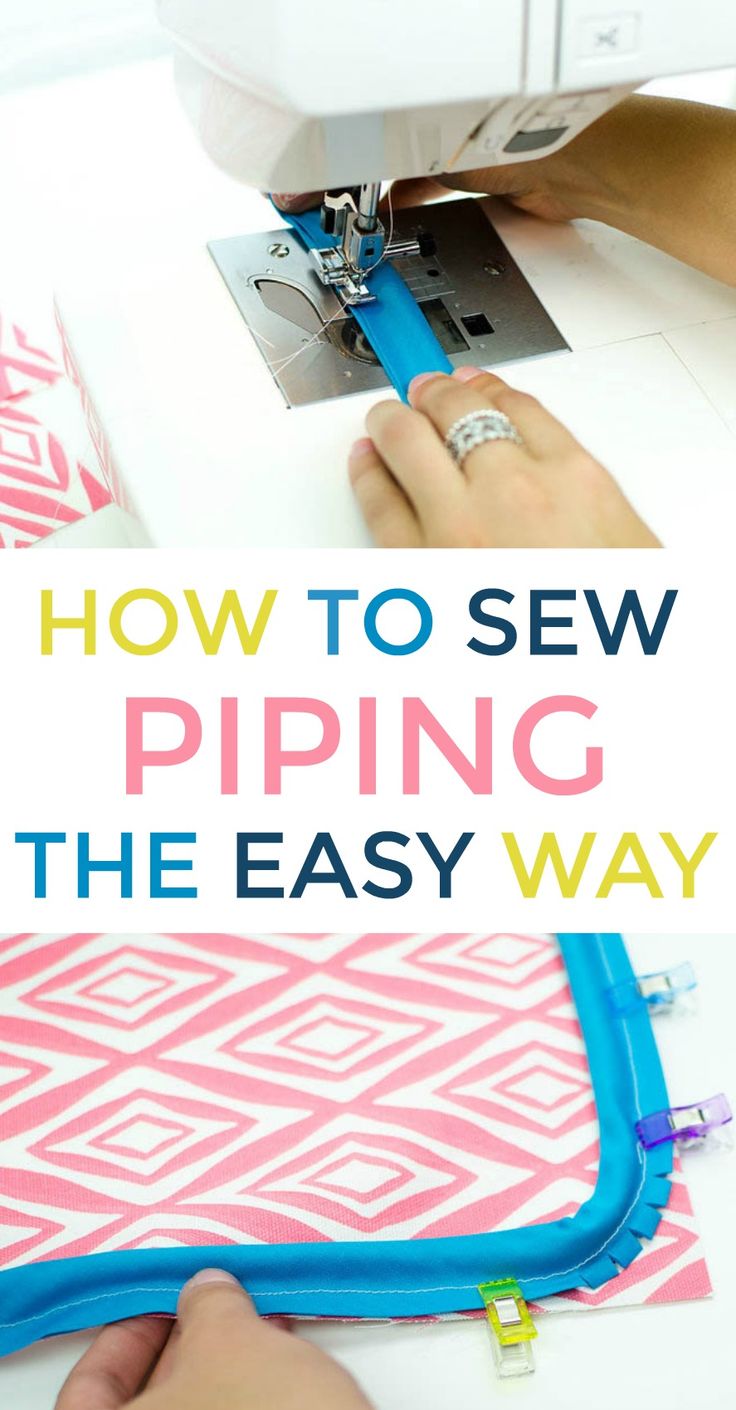 Today I get to teach you something new- how to sew a pillow cover  with piping! ...