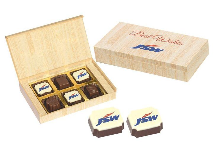 Best Corporate Gifts - 6 Chocolate Box - Alternate Printed Candies (10 Boxes)