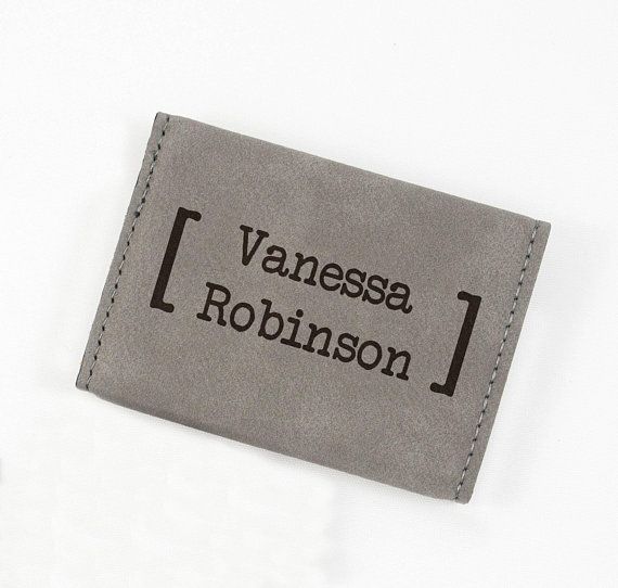 Business Card Case, Personalized Business Card Holder, Boss Gift, Realtor, Corpo...