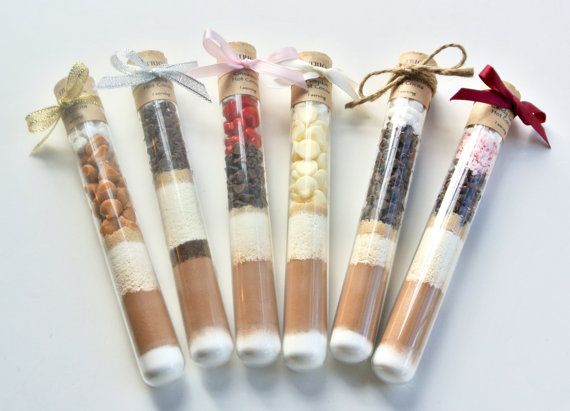 Candy Cane Hot Chocolate Test Tube Mint Hot Cocoa Winter