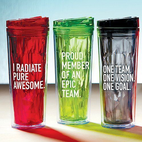Corporate Gifts Ideas Vibrant Prism Tumbler – I Radiate Pure Awesome