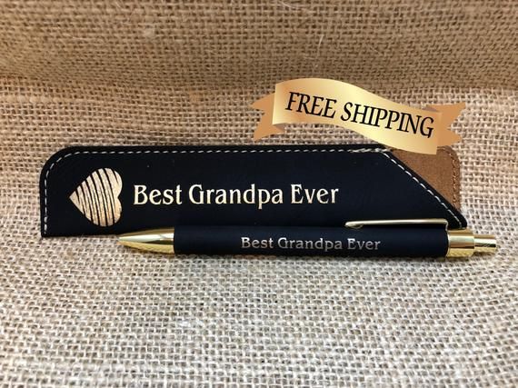 Custom Pen and Sleeve Set, Corporate Gift, Grandpa Gift, Office Pen