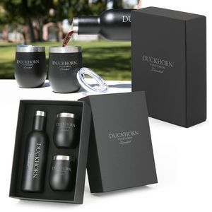 HOT NEW Corporate Gifts of 2018! The Wine Gift Set! Three piece gift set with tw...