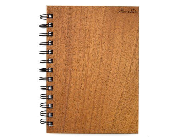 Mahogany Wood Notebook - 5