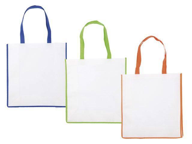 Non Woven Shopper With Coloured Trim - Recommended Promotional Gifts Supplier in...