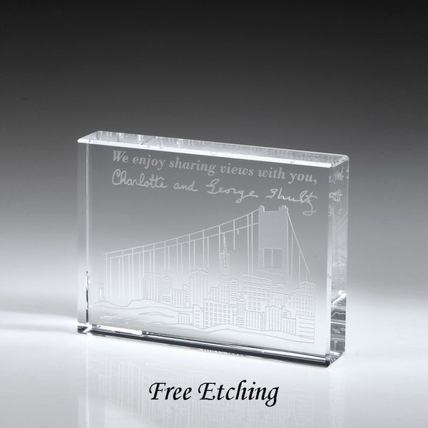 Personalized Corporate Gifts | Engraved Paperweights | Rectangle Paperweight | G...