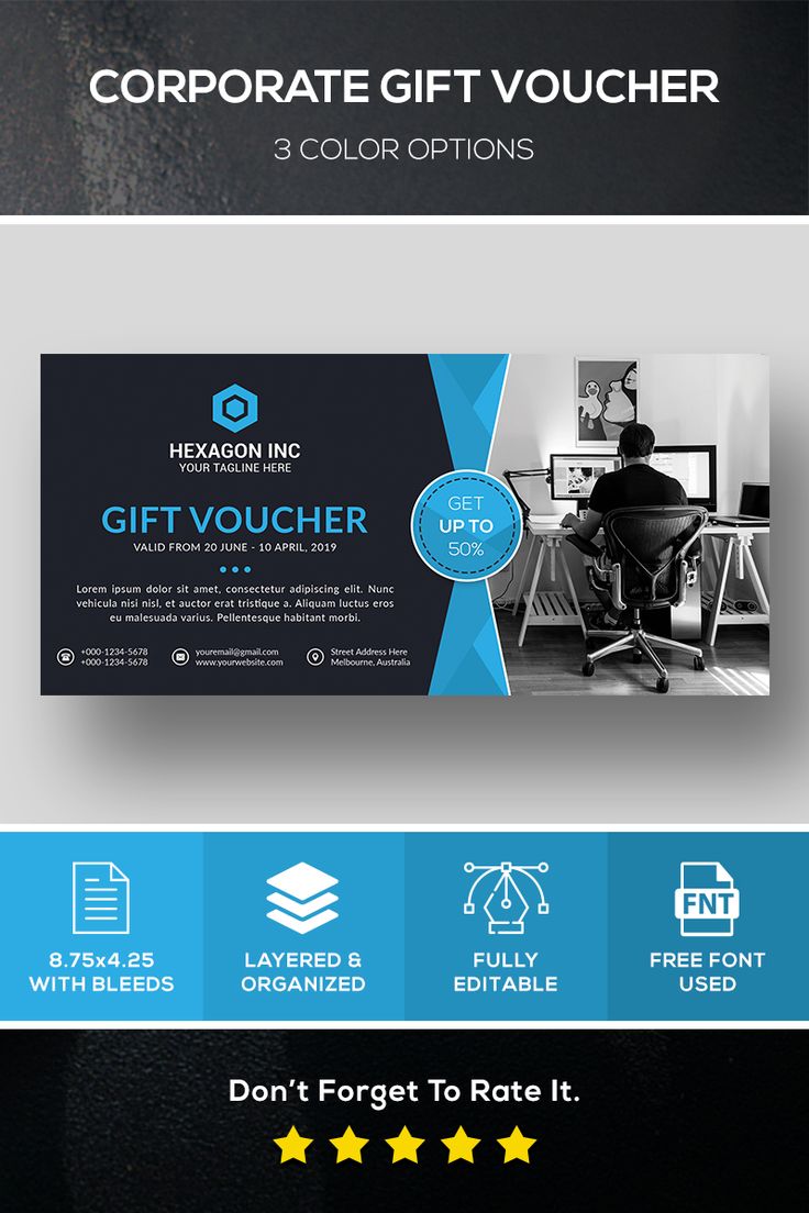 Corporate Gift Voucher Corporate Identity Template, #Ad #Gift #Corporate #Vouche...