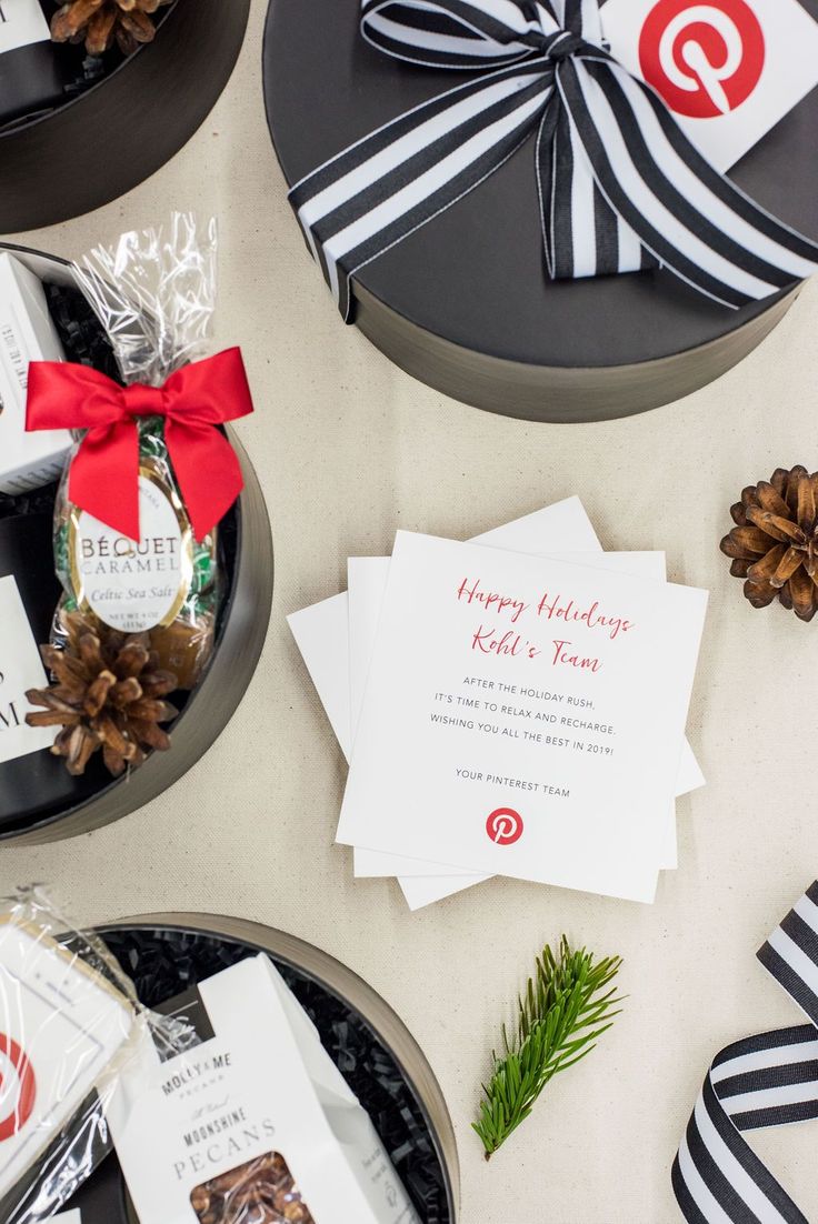 CORPORATE HOLIDAY GIFTS// Our favorite brand-inspired corporate gift boxes curat...