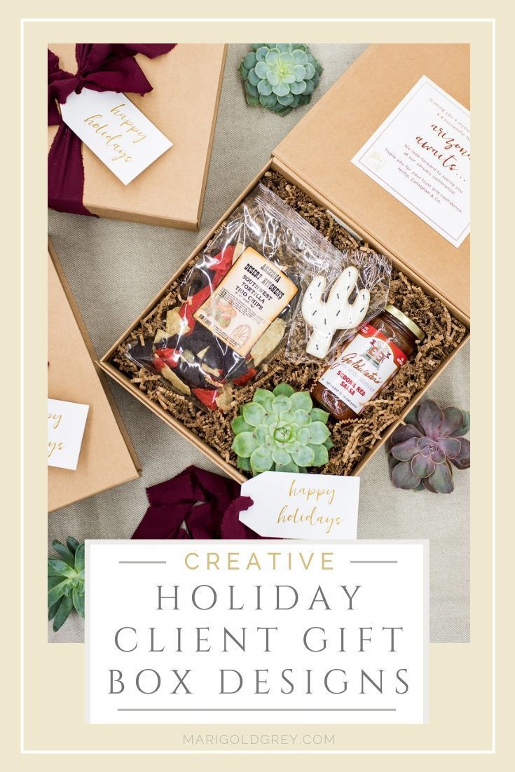 HOLIDAY GIFTS// Give creative and thoughtfully curated gift boxes to your compan...