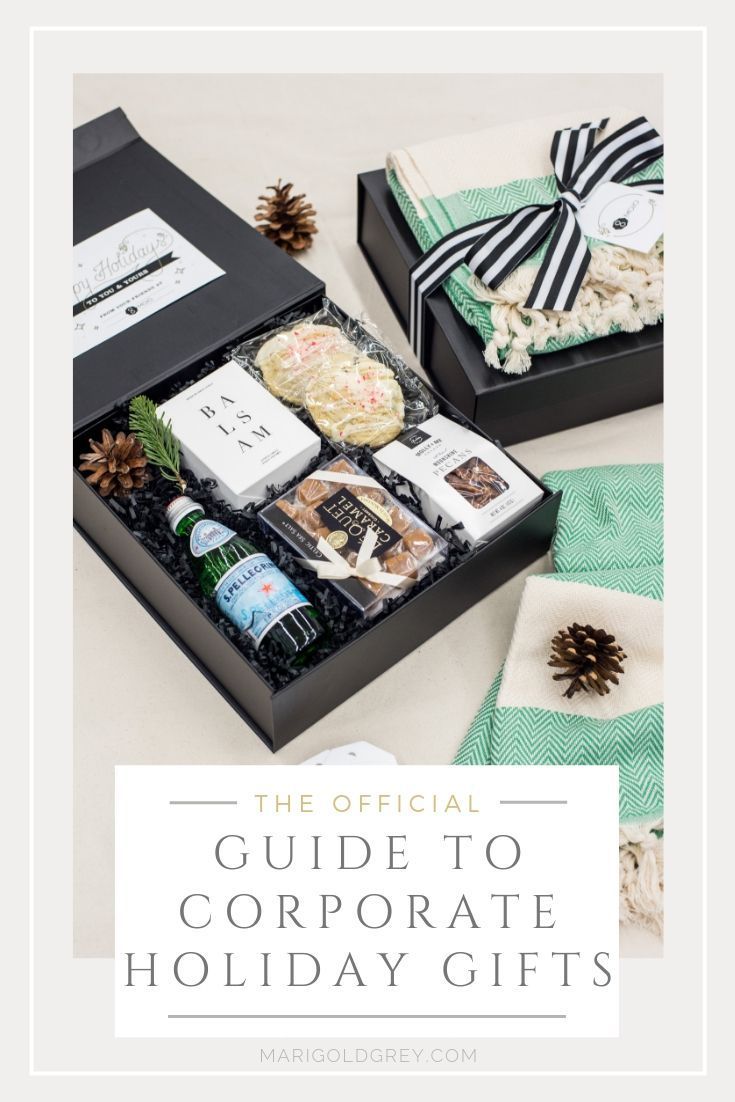 HOLIDAY GIFT GUIDE// Learn how to curate corporate holiday gifts that highlight ...