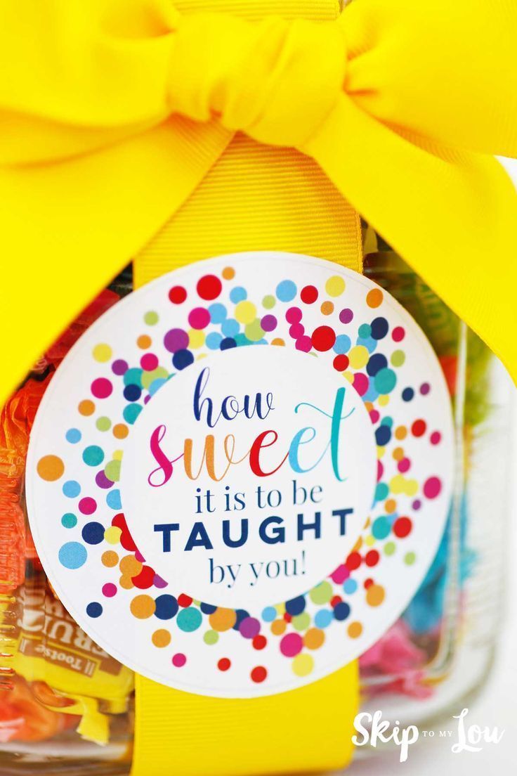 How sweet it is to be taught by you free printable gift tag. Perfect easy teache...