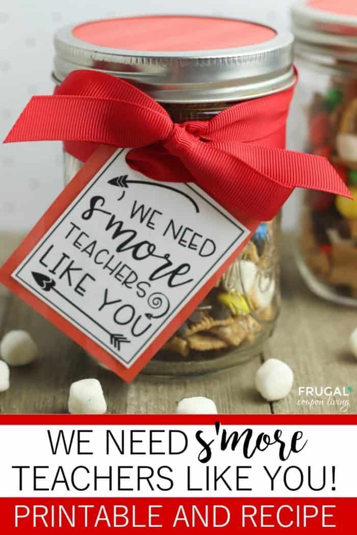 Teacher Appreciation Mason Jar Gift Ideas for Teachers - We Need S'more Teachers...