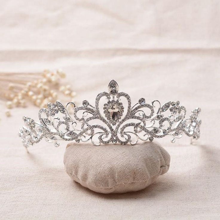 LIMITED EDITION Silver Bridal Headband Tiara with Crystals & Pearls