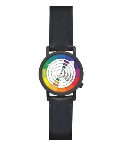 Color Wheel Artistic Watch. Gifts for graphic designers. Gifts for artist teens.
