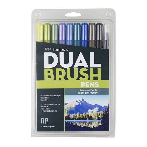 Tombow Dual Brush Pen Art Markers. Art supplies. Gifts for artists. Gifts for Ar...