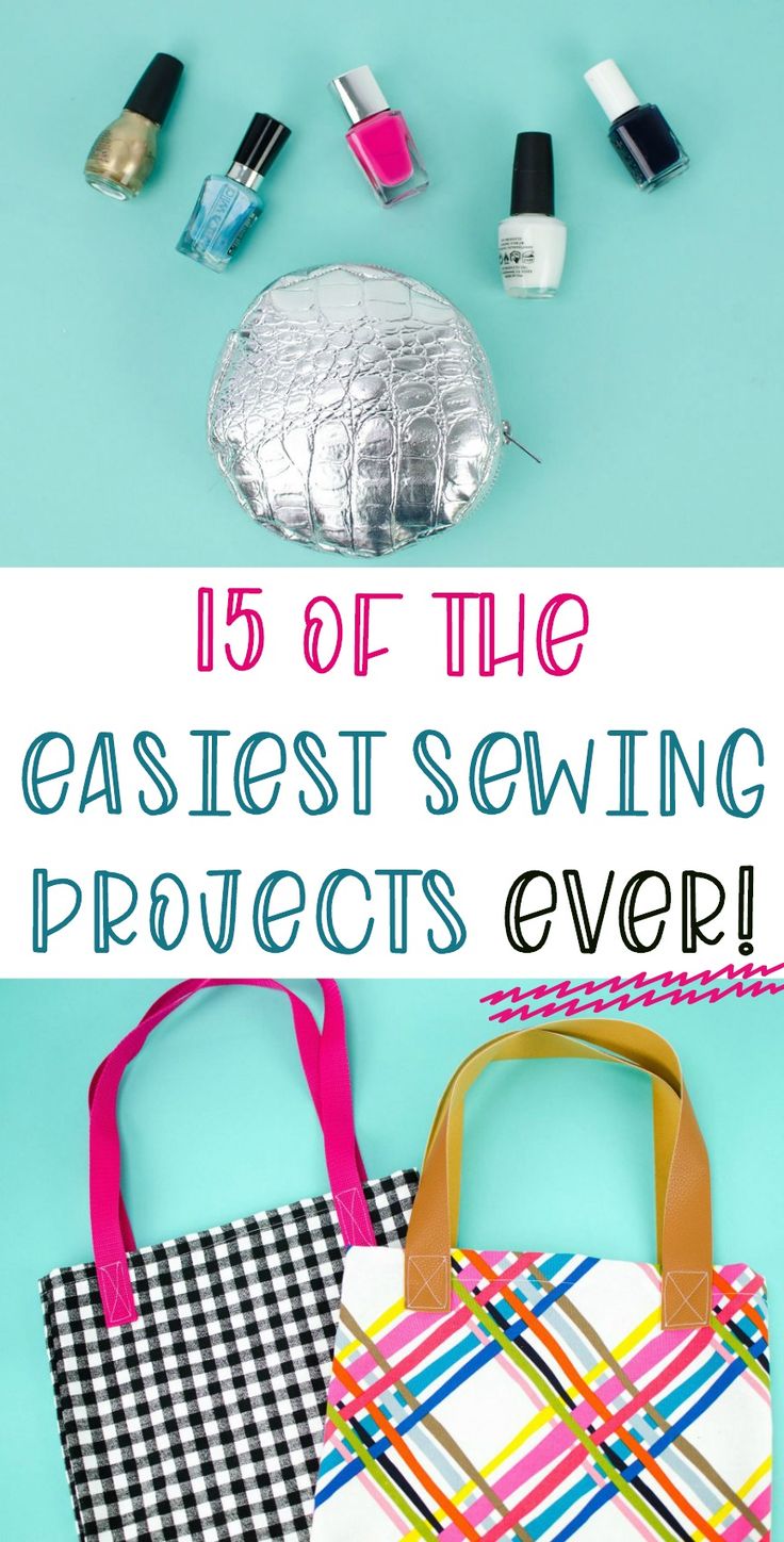 We want to share 15 of the Easiest Sewing Projects Ever with you!  As a beginner...