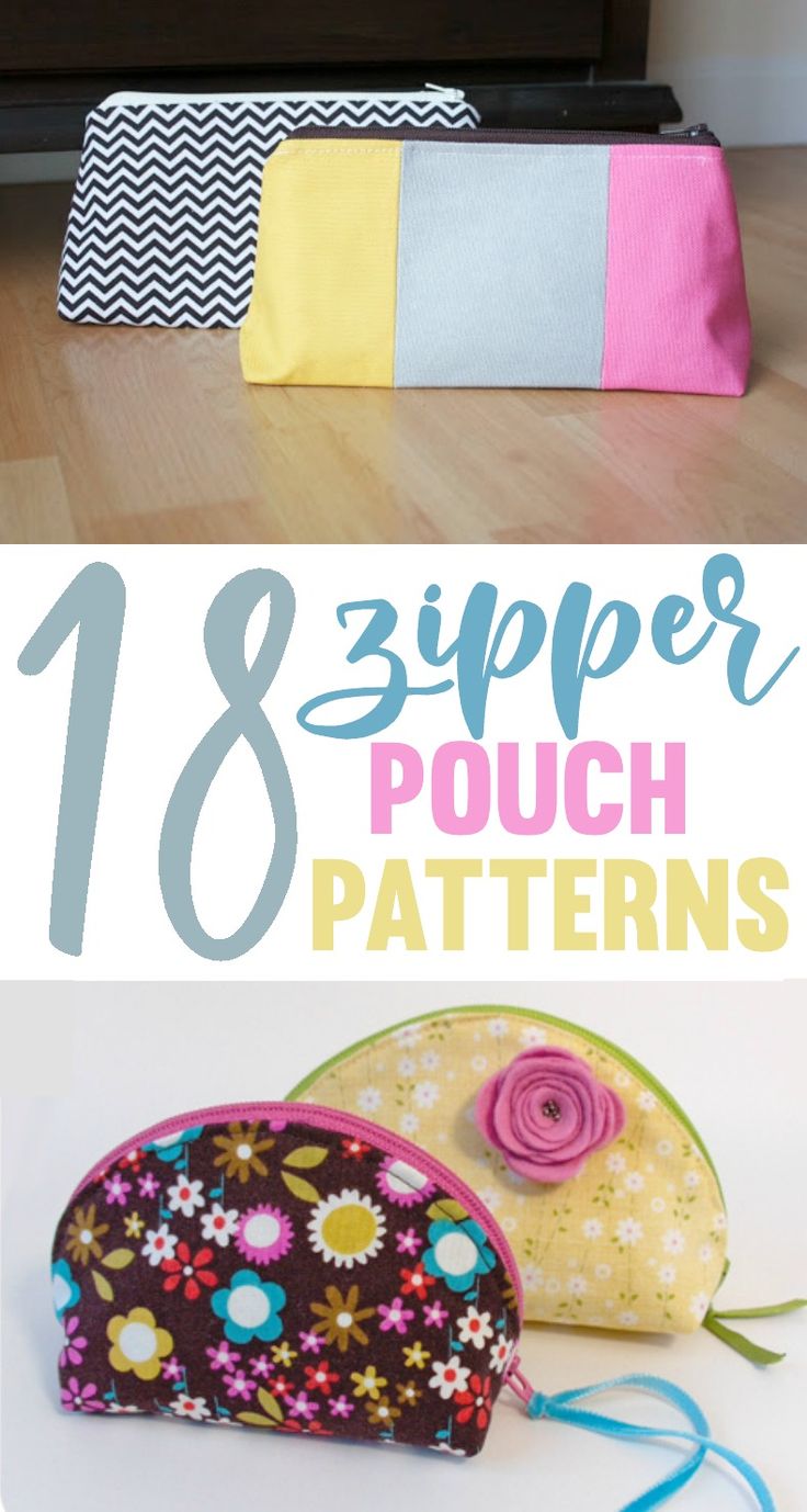 Zipper pouches are one of the easiest sewing projects that you can make, not to ...
