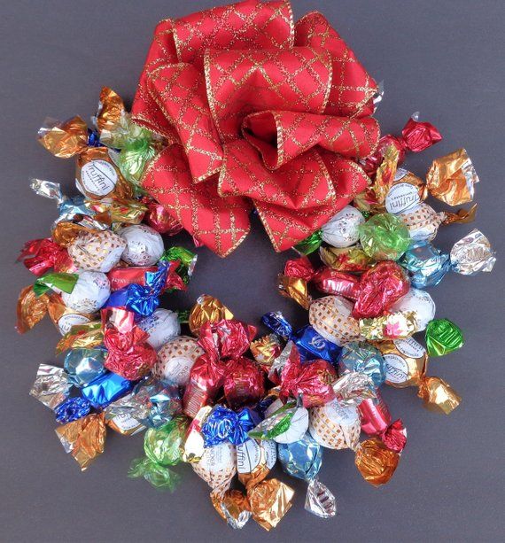 Chocolate Gourmet Candy Wreath Holiday Corporate Gifts