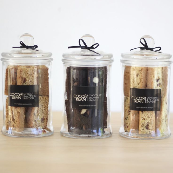 Delicious Biscotti Gift Jars | Coco & Bean are the creators and bakers of Austra...