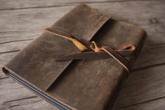 Distressed Leather Journal, Handmade Sketchbook Journal, Diary Journal, Rustic L...