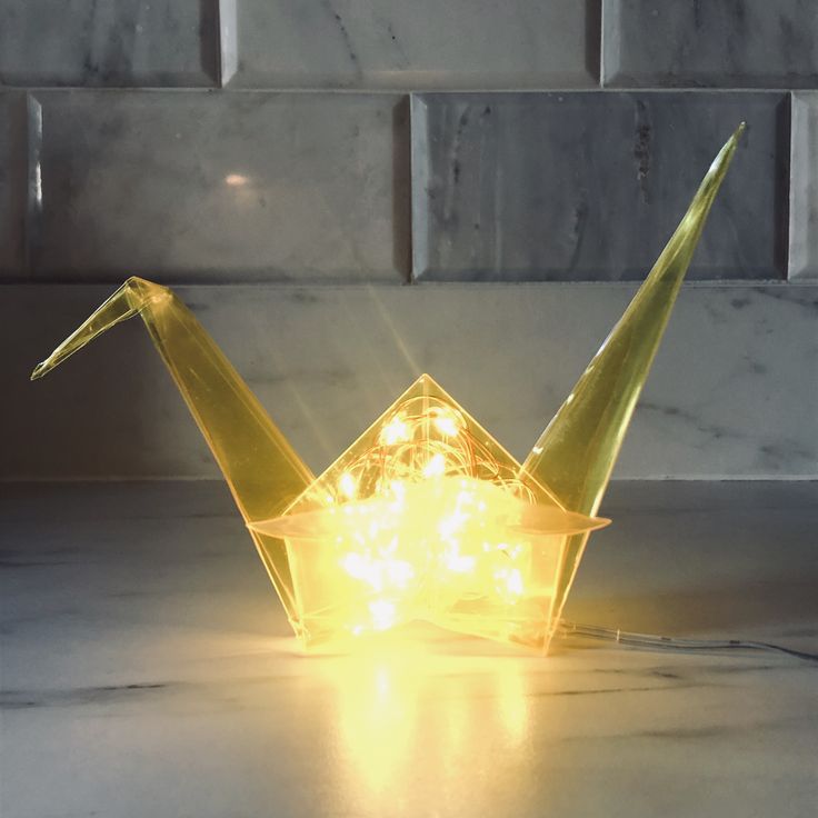 Handmade Origami Light, fairy lights. A perfect gift for Christmas, housewarming...