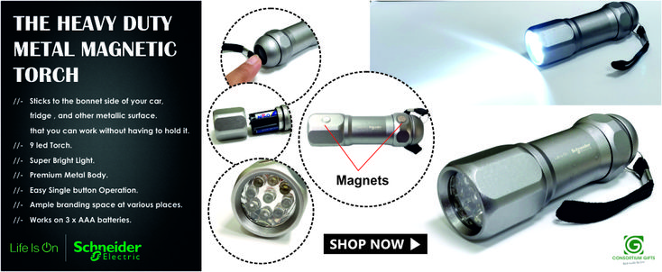 Heavy-duty metal magnetic torch