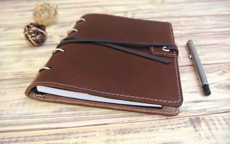 Leather Journal a4 Refillable Journal Large Notebook Cover Personalized Boyfrien...